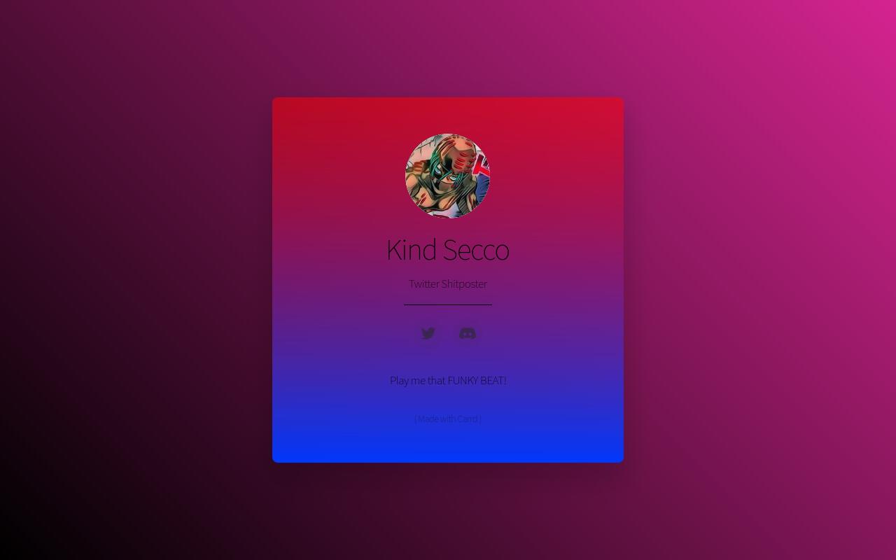 Carrd profile picture for @sec